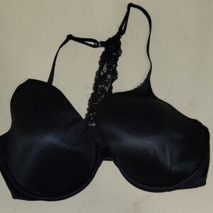 Body By Victoria's Secret Racerback Perfect Coverage Black Lace Bra 38DD